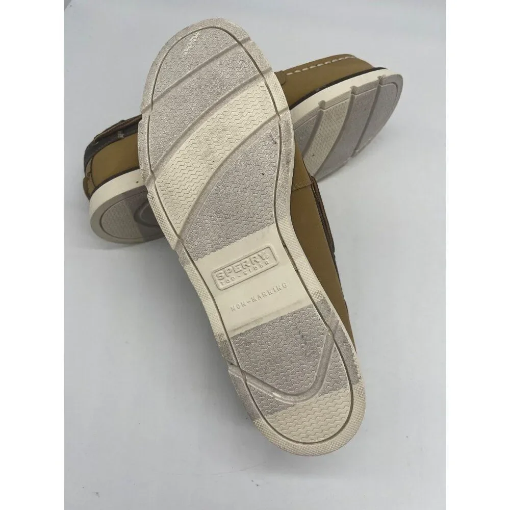 Sperry Leeward Sport Tan Boys Boat Shoe Size 5M